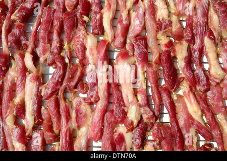 Carne di maiale asciugata crudo Foto Stock