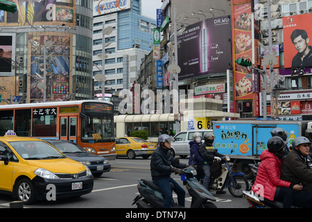 Ximending al quartiere per lo shopping in Taipei, Taiwan Foto Stock