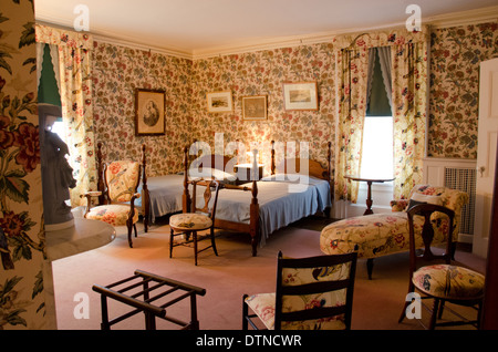 New York, Hyde Park. Roosevelt Presidential Library & Museum, Casa di Franklin D. Roosevelt National Historic Site. Foto Stock