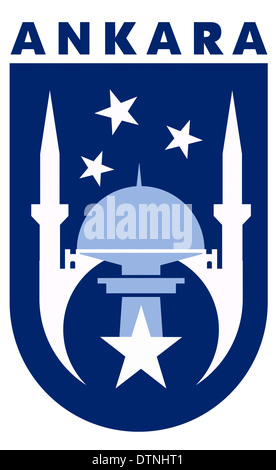 Stemma del bagno turco capitale Ankara. Foto Stock