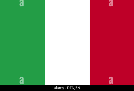 Bandiera italiana Foto Stock
