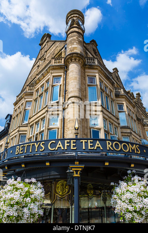 Bettys Cafe sale da tè, Parlamento Street, Harrogate, North Yorkshire, Inghilterra, Regno Unito Foto Stock
