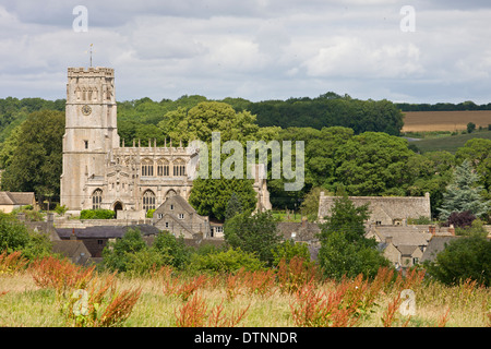 Chiesa di San Pietro e di San Paolo in Cotswolds città mercato di Northleach, Gloucestershire, Inghilterra. In estate (Luglio) 2010. Foto Stock