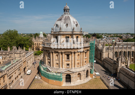 Vista di Radcliffe Camera parte della biblioteca Bodleian Library in Oxford Foto Stock