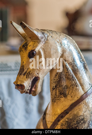 Vintage cavallo a dondolo giocattolo Foto Stock