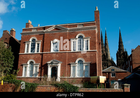 Erasmus Darwin House, Lichfield, Staffordshire, England, Regno Unito Foto Stock
