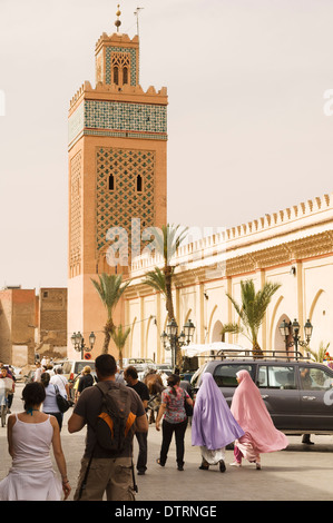 Molay Al Yazid moschea nella Medina di Marrakech, Marocco. Foto Stock