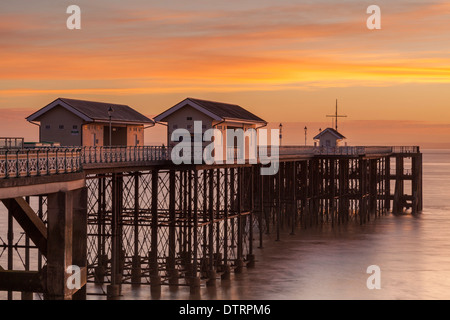 Penarth Pier Vale of Glamorgan Galles U.K. Foto Stock