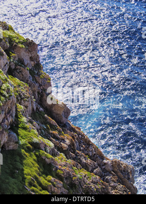 Paesaggio di Cap de Cavalleria a Minorca, Isole Baleari, Spagna Foto Stock