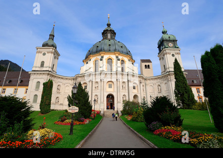 Il monastero benedettino di Ettal, Baviera, Germania / monastero chiesa Foto Stock