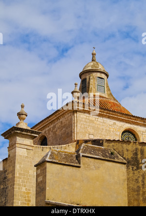 Vista della cattedrale di Mao a Minorca, Isole Baleari, Spagna Foto Stock