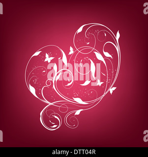 San Valentino con sfondo cuori di design Foto Stock