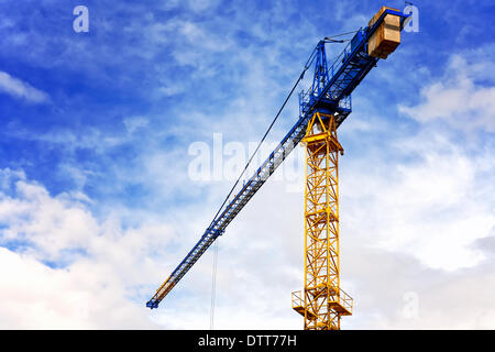 Gru da cantiere Foto Stock