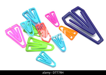 Carta colorata-clip Foto Stock