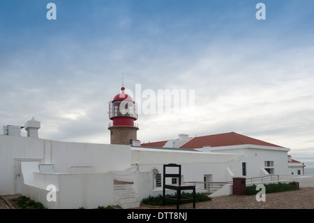 Cape St Vincent faro di Sagres Portogallo Foto Stock