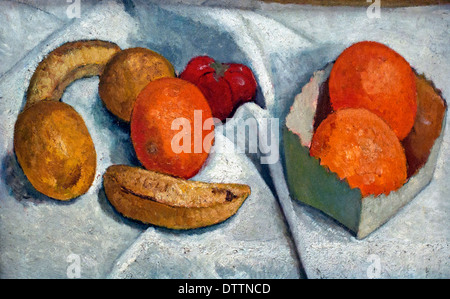 Natura morta con arance banane limone e pomodoro 1906 Paula Modersohn Becker 1876-1907 il tedesco in Germania Foto Stock