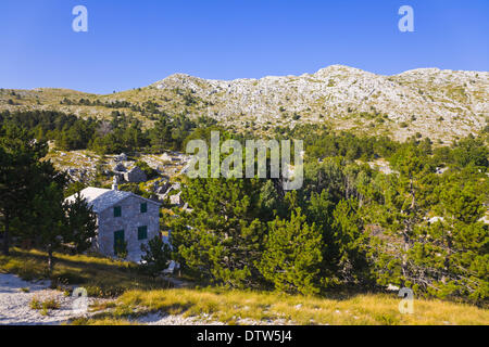 Vista montagne di Biokovo, Croazia Foto Stock