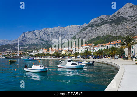 Città Makarska in Croazia Foto Stock