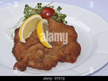 Wiener Schnitzel Foto Stock