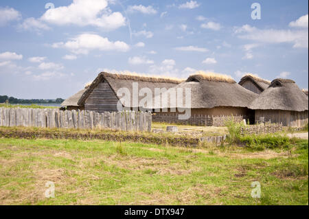 Villaggio vichingo Foto Stock