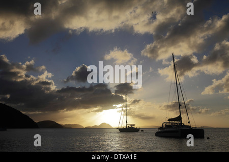 Kane Garden Bay, Jost Van Dyke, Isole Vergini britanniche. Foto Stock