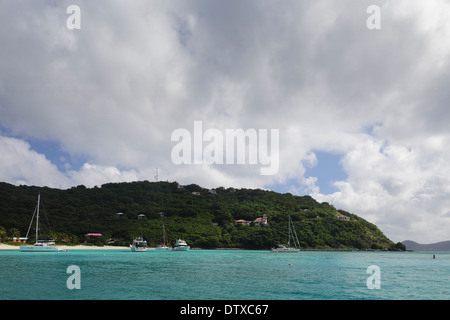 Kane Garden Bay, Jost Van Dyke, Isole Vergini britanniche. Foto Stock