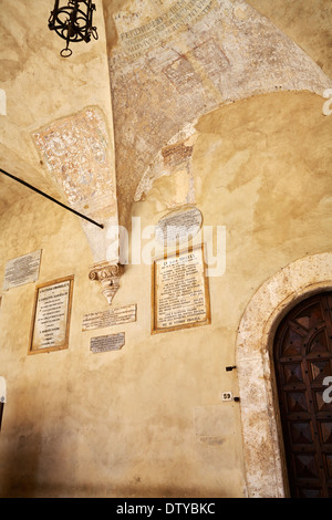 Town Hall in Pienza, Toscana, Toscana, Italia Foto Stock