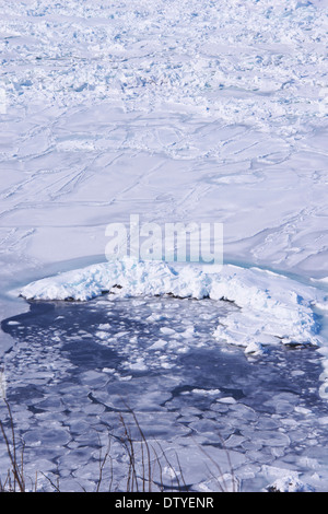 Neve in Hokkaido, Giappone Foto Stock