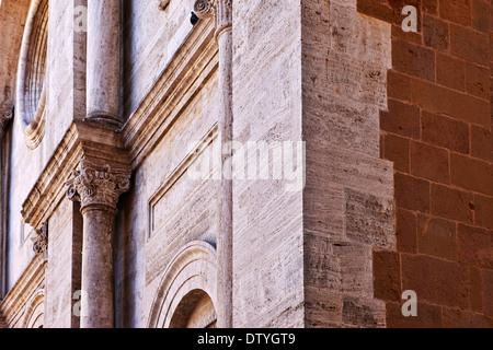 Il Duomo di Pienza, in campo, Toscana, Toscana, Italia Foto Stock