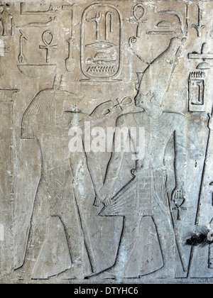 Cappella bianca Sesostris I (Senousert o Senousret I) (1971-1926 a.C.) Open Air Museum Karnak Foto Stock