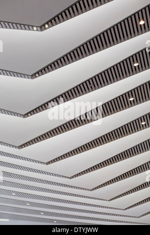 10 Brock Street, Londra, Regno Unito. Architetto: Wilkinson Eyre Architects, 2013. Particolare del soffitto dell'atrio. Foto Stock