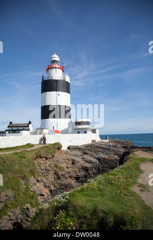 Faro di Hook, gancio Penisola, Wexford, County Wexford, Irlanda Foto Stock