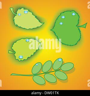Insieme dei fogli Foto Stock