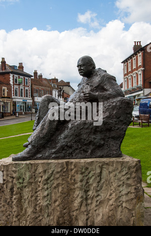 Sir Winston Churchill scultura a westerham, Regno Unito Foto Stock