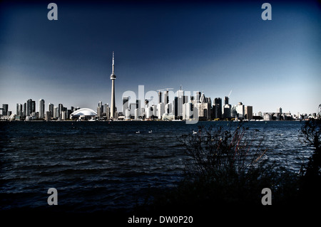 Toronto Ontario Canada vista dello skyline di Toronto Island Ott 2013 Foto Stock