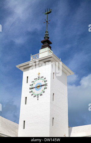 La torre di Hamilton Bermuda City Hall e il Centro delle Arti Foto Stock