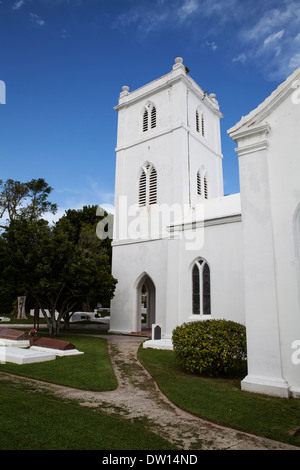 St John's Chiesa anglicana, parrocchia di Pembroke, Hamilton è una delle più antiche chiese parrocchiali sull'isola delle Bermuda, Foto Stock