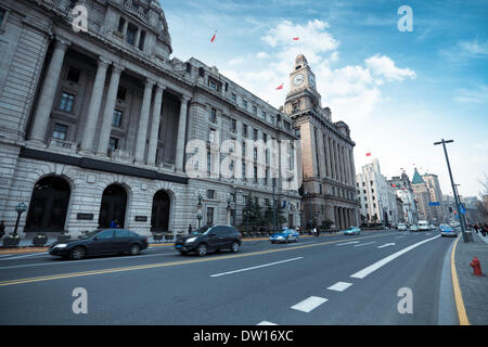 Vecchi edifici di Shanghai Foto Stock