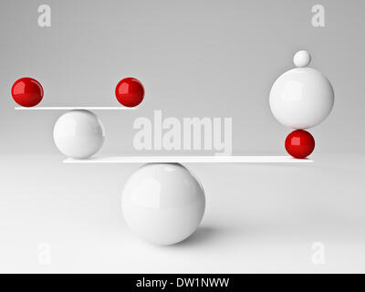 perfetto equilibrio Foto Stock