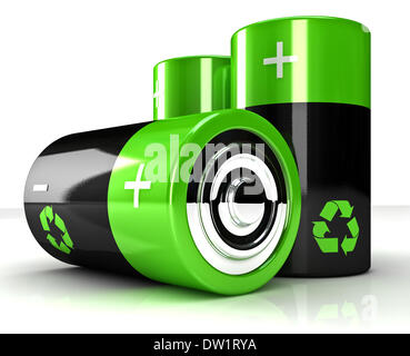 Eco batteria Foto Stock