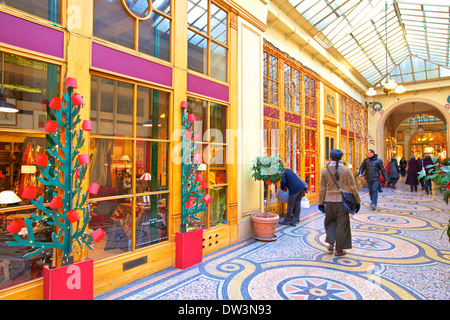 Galerie Vivienne, Parigi, Francia, Europa occidentale. Foto Stock