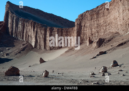 L'anfiteatro nella Valle della Luna, los Flamencos riserva nazionale, San Pedro de Atacama, Cile, Sud America Foto Stock