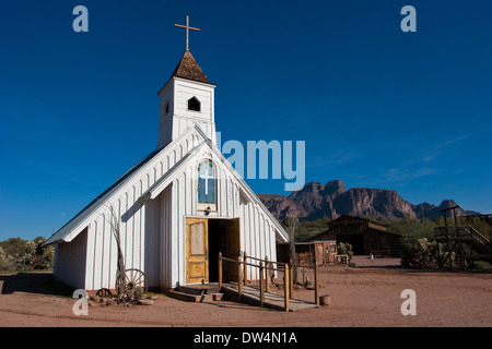 Elvis Presley Memorial Chapel, Apache Junction, superstizione Mountain Museum, vicino a Phoenix in Arizona Foto Stock