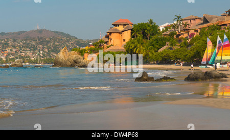 Playa La Ropa, Zihuatanejo, Guerrero, Messico Foto Stock