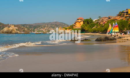 Playa La Ropa, Zihuatanejo, Guerrero, Messico Foto Stock