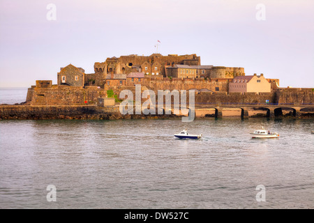 Castle Cornet San Pietro Foto Stock