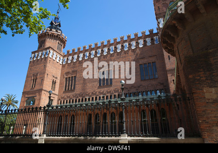 In Spagna, in Catalogna, Barcellona, Castell dels Tres Dragons costruito per l' Esposizione Universale del 1888 ora Museo di Scienze Naturali. Foto Stock