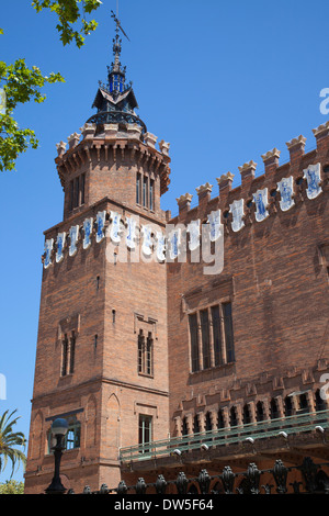 In Spagna, in Catalogna, Barcellona, Castell dels Tres Dragons costruito per l' Esposizione Universale del 1888 ora Museo di Scienze Naturali. Foto Stock