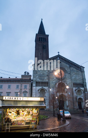 Il Duomo, Piacenza, Emilia Romagna, Italia Foto Stock