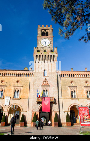 Giuseppe Verdi il Teatro di Busseto village, Emilia Romagna, Italia Foto Stock